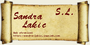 Sandra Lakić vizit kartica